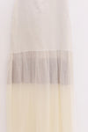 SWAYING 25 Spring and Summer Two-piece Suspender Fishtail Long Skirt SW-SW25SS2L02C1-BAI White